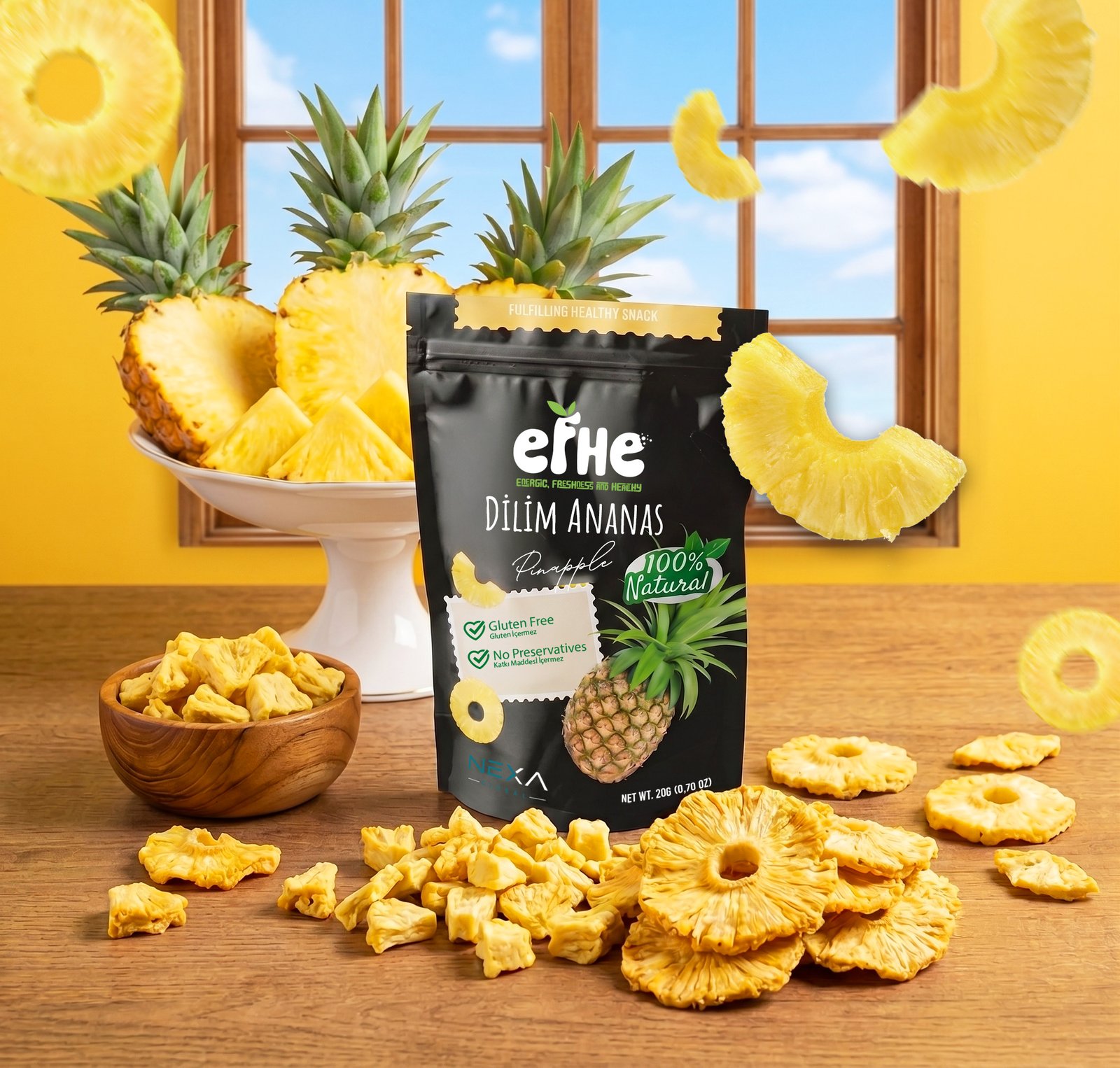 Dondurularak Kurutulmuş Ananas 20 g