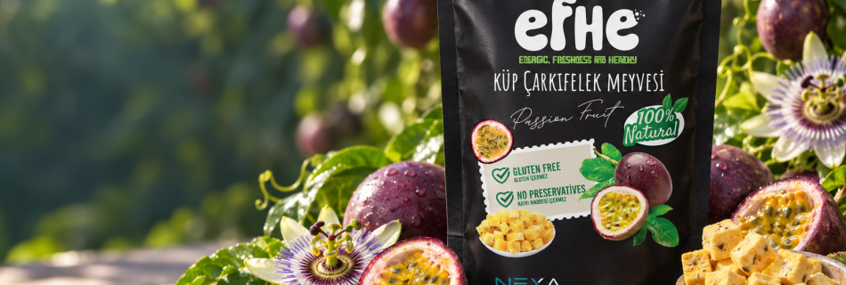 EFHE çarkıfelek ambalajı ve kurutulmuş küpler